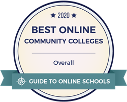 2020 Best Online Community Colleges in Pennsylvania badge