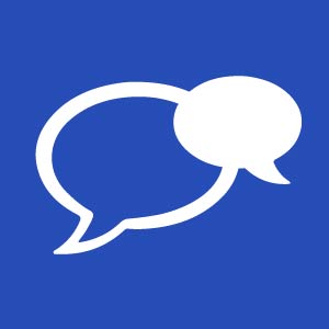 Chat bubble icons