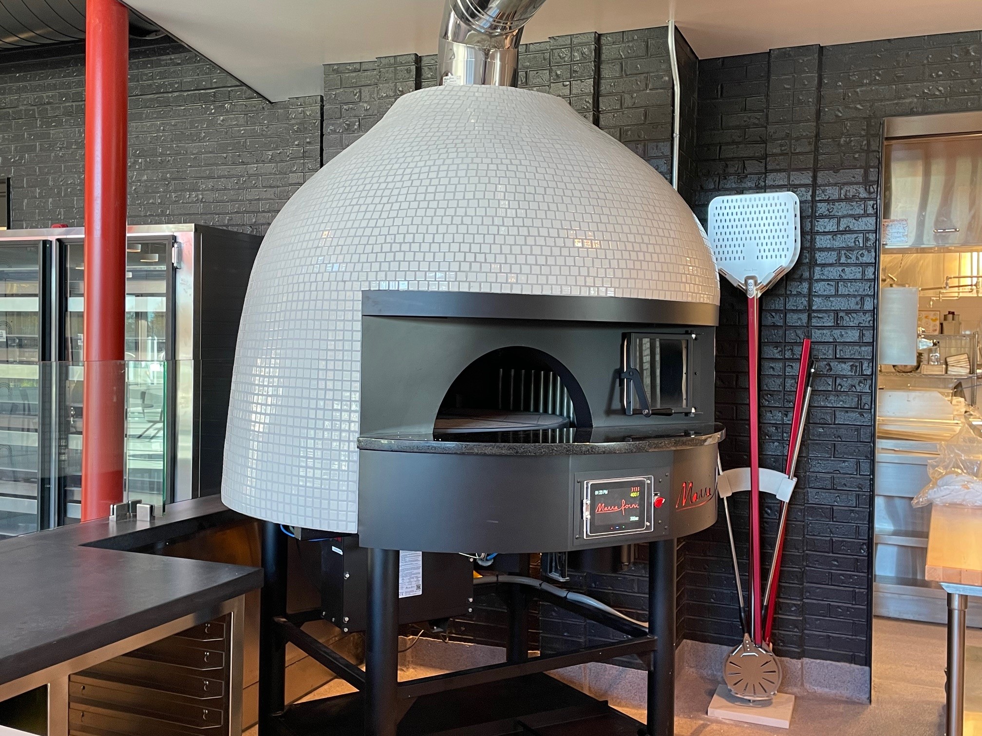 Image of pizza oven at the Hospitality Institute building