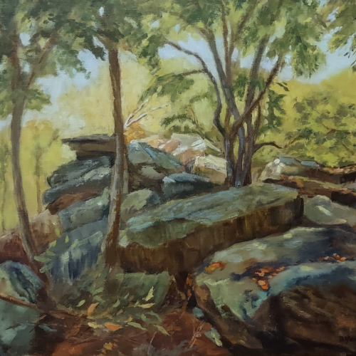 Painting of the Schuylkill River Greenway