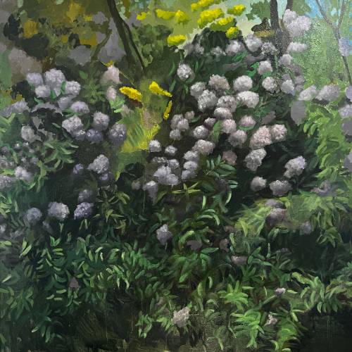 Painting of greenery by Stojmirovic