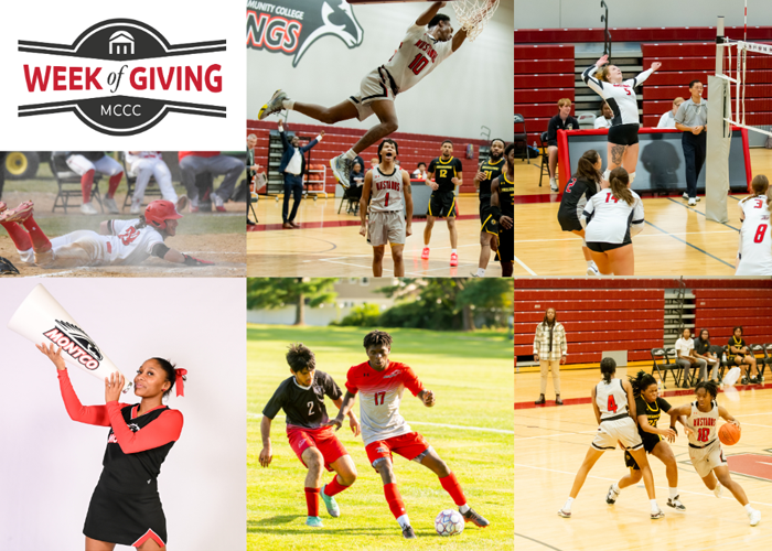 Collage image of Montco sports teams