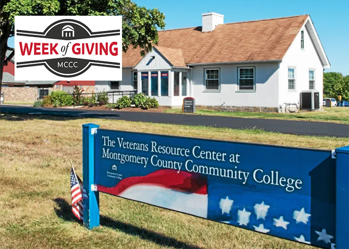 Outside shot of the Veteran's resource center building