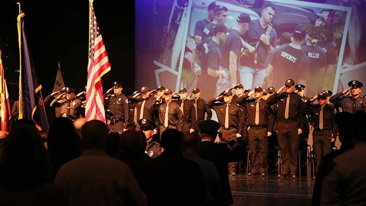 Class 1702, comprised of 36 cadets, graduated from the Municipal Police Academy on Dec. 13.