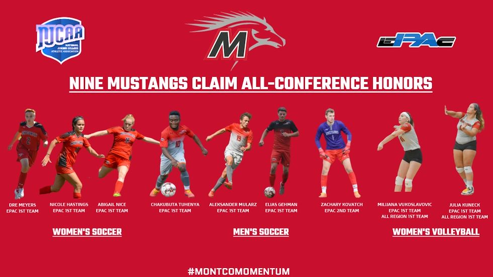 Four Mustangs Named First-Team All-American Athletic Conference