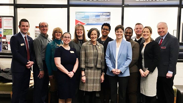 Pennsylvania’s Secretary of the Department of Human Services Teresa Miller; Montgomery County Commissioner Chairwoman Valerie Arkoosh; Regional Representative for U.S. Sen. Robert Casey, Lara Flynn; and State Rep. Joseph Ciresi visited Montgomery County Community College’s West Campus in Pottstown to learn more about MCCC's proposed Wellness Center.