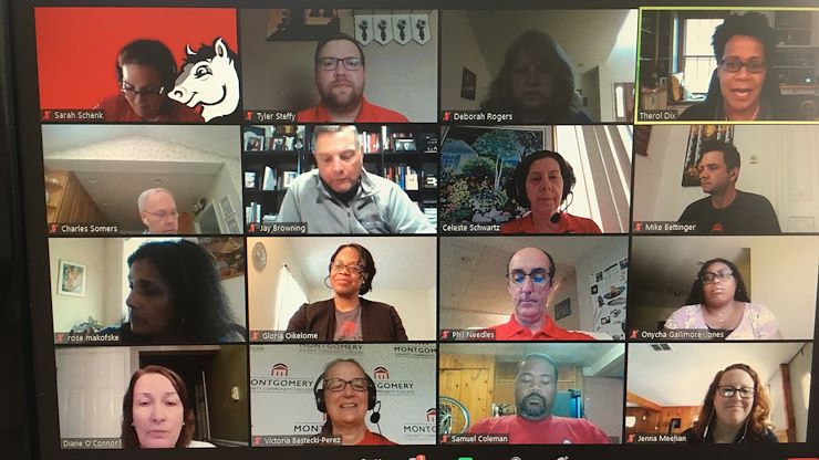 During Welcome Week, MCCC President Victoria L. Bastecki-Perez, Cabinet members, Student Services representatives and Student Government Association leaders held an online meet and greet with students.