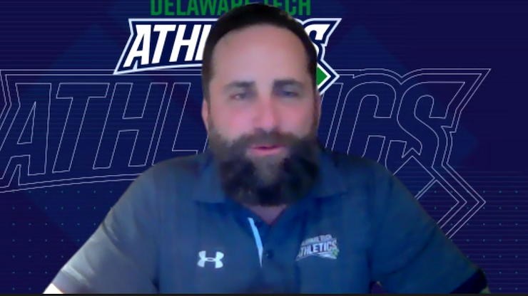 Michael Ryan, Collegewide Director of Athletics at Delaware Technical Community College , talks to EPAC student-athletes about the importance of mentoring and networking during the latest session of the online Leadership Series.