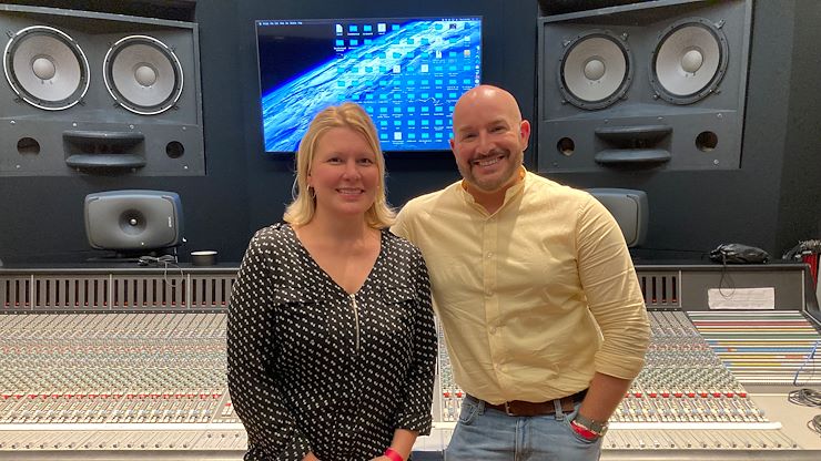 Molly Hafner, Director of Marketing, and Jared Brown, Assistant Dean of Academic Affairs at Pottstown Campus, are the hosts of the newly launched "Montco on the Move" podcast. The show features interviews with MCCC community members.