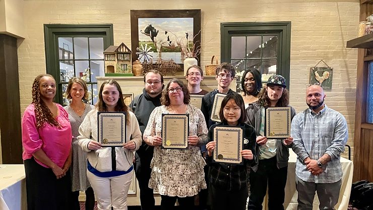 Ten students recently graduated from the Partnership on Work Enrichment and Readiness Program at Montgomery County Community College. Photo by Diane VanDyke