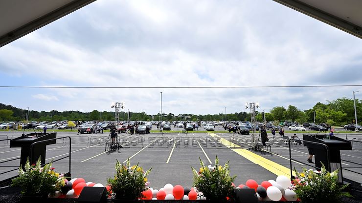 Montgomery County Community College will celebrate the accomplishments of its graduates during three drive-in ceremonies on May 19. Photo by David DeBalko