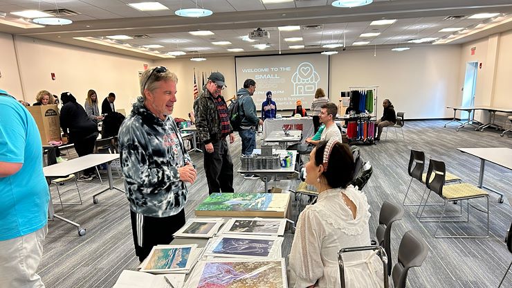 Students and alumni showed off their small businesses inside College Hall on Blue Bell Campus during the Student and Alumni Small Business Expo. Photos by Eric Devlin.