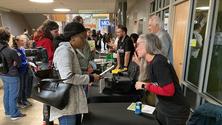 Attendees of the Montgomery County Community College Fall Open House at Blue Bell and Pottstown campuses were able to ask questions of faculty and staff on hand. The Summer Open Houses will be open for students interested in careers in Health Sciences, Education and as first responders. Photos by Eric Devlin and Diane VanDyke.