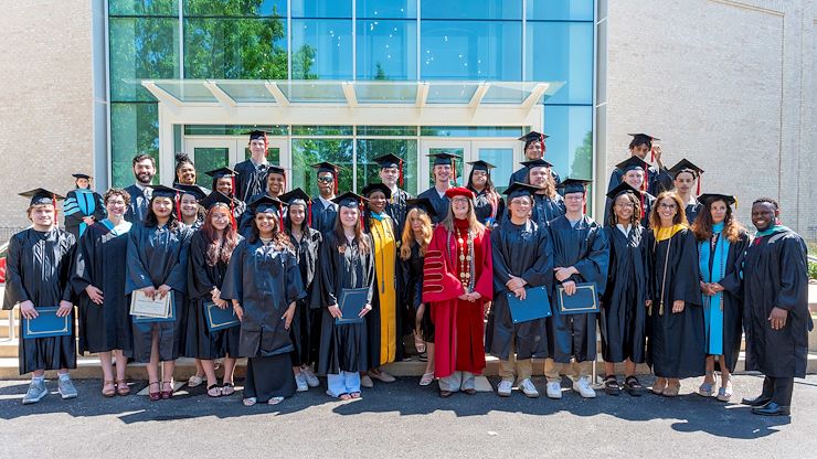 Twenty-three students proudly received their high school diplomas on May 22 after completing the Gateway to College Program at Montgomery County Community College. Photo by Linda Johnson
