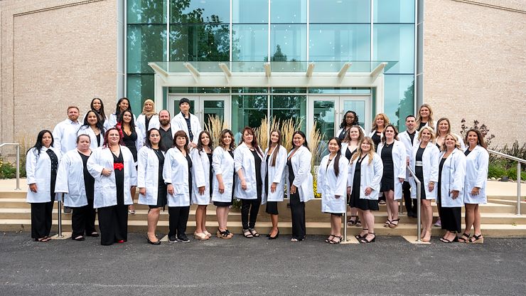 Thirty-three nursing students recently graduated from the Dr. Stuart H. & Sandra K. Fine Nursing Program at Montgomery County Community College. Photos by Linda Johnson