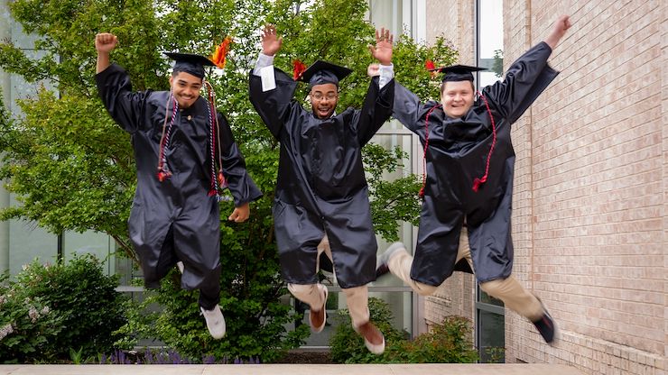 Jumping grads jumping grads