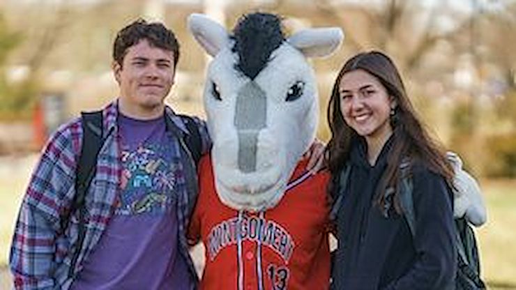 Monty and students Monty and students