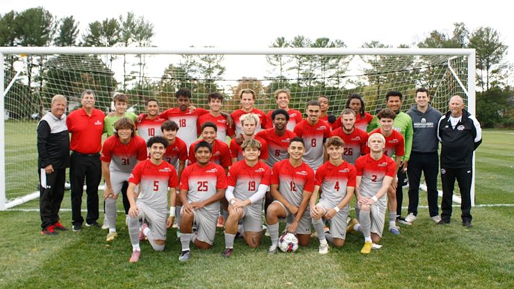 The 2025 Montgomery County Community College Mustangs men’s soccer team was crowned the Eastern Pennsylvania Athletic Conference Champion this season. Photo by Nyere Miller