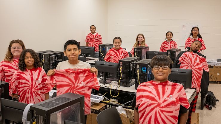 Twenty middle school students from Pottstown and Norristown learned how to build their own personal computer in Montgomery County Community College’s PC Build Summer Camp thanks to the generous support of Justamere Foundation. Photos by Sarah Bender