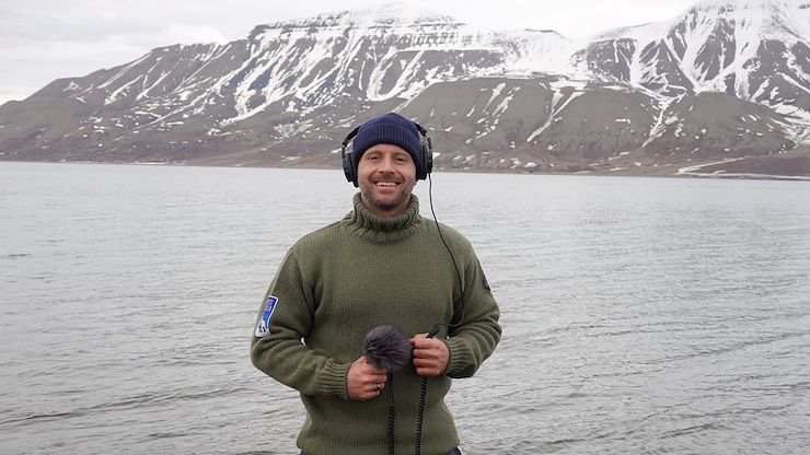 Colin Foley, ’22, a Sound Recording and Music Technology faculty member at Montgomery County Community College, was accepted into a three-month residency at the Spitsbergen Artists Center in Longyearbyen, Norway, in the Arctic Svalbard archipelago. Photo by Ariel Olsher