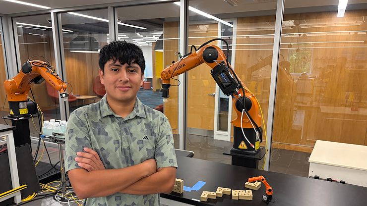 U.S. Air Force veteran Heber Herrera, a Mechanical Engineering, A.S., major at Montgomery County Community College recently was named the recipient of the ITServe Alliance CSR-Philadelphia Chapter STEM Scholarship. Photo by Eric Devlin