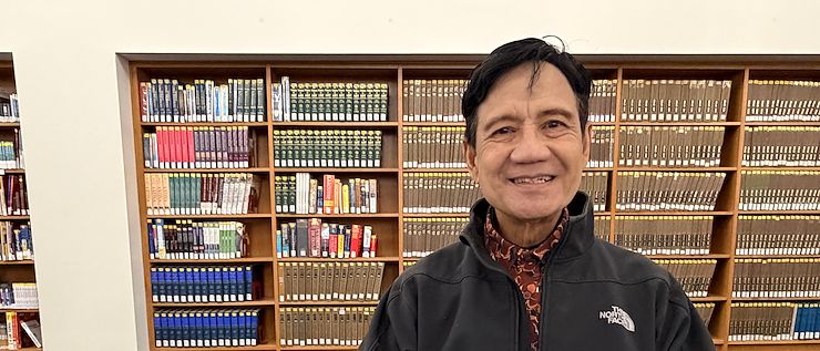 Jesse Arce is the Brendlinger Library in College Hall